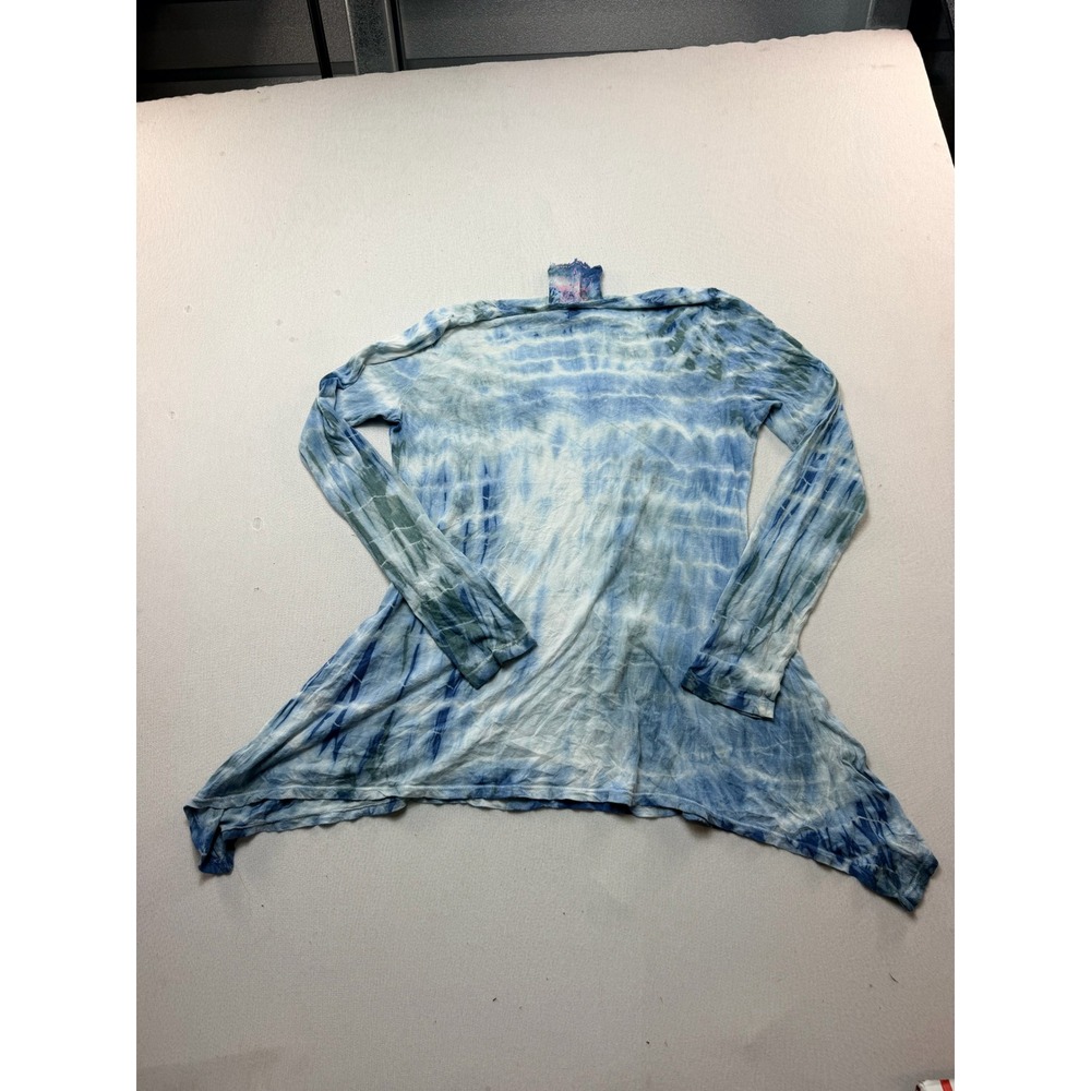 Pink Lotus For Athleta Tunic Women Small Blue Tie Dye Excellent Sharkbite Hem
